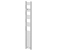 Wholesale Domestic Pizarro Straight Heated Towel Rail | Chrome | Mild Steel | 1800mm x 300mm