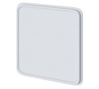 Wholesale Domestic PushLoc Clear Self Adhesive Wall Mounting Square | Chrome | Plastic | 70mm x 70mm x 3mm