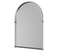 Wholesale Domestic Richmond Arched Mirror | Polished Chrome | Glass/Metal | 480mm x 670mm