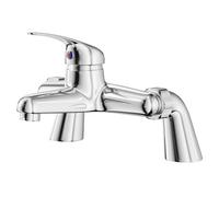 Wholesale Domestic Riviera Polished Bath Filler Tap | Chrome | Brass | 222mm x 142mm x 179mm