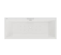 Wholesale Domestic Slim Edge 12 Jet Chrome Easifit Double Ended Spa Bath | White | Acrylic | 1700mm x 750mm