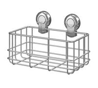 Wholesale Domestic SuctionLoc Wall Mounted Bottle Basket | Chrome | Stainless Steel | 260mm x 180mm x 14mm