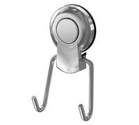 Wholesale Domestic SuctionLoc Wall Mounted Double Robe Hook | Chrome | Stainless Steel | 70mm x 100mm x 4mm