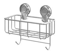 Wholesale Domestic SuctionLoc Wall Mounted Sponge Basket | Chrome | Stainless Steel | 230mm x 210mm x 12mm