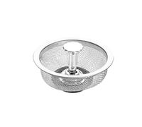 Wholesale Kitchen Sink Strainers With Handle Stopper Sink Drain Basket Stainless Steel Mesh Filter Waste Hole Trap Strainer(B -1pc)