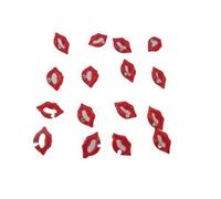 Wholesale lot: 8 pairs Fashion womens, unisex red lips diamonte earrings, studs in box by Fat-catz-copy-catz