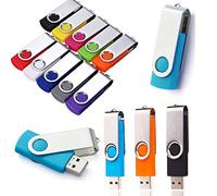Wholesale/Lot/Bulk - ( 10/50/100 Pack ) 32GB 16 8GB 4GB 2GB 1 GB 64MB USB Swivel Flash Memory Stick Pen Thumb Drive (128MB, 10PCS)
