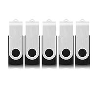 Wholesale,Lot,Bulk - 5/10/20 Pack Real Capacity Black USB Flash Drive Memory Stick Thumb Storage Pen Fold U Disk (64GB, 5PCS)
