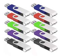Wholesale,Lot,Bulk - 5X/10X/20 Metal USB Flash Drive Jump Thumb Drives Fold Storage Data Memory Stick Pen Disk (256MB, 10PCS)