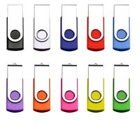 Wholesale,Lot,Bulk - 5X/10X/20 Metal USB Flash Drive Jump Thumb Drives Fold Storage Data Memory Stick Pen Disk (64MB, 20PCS)