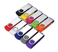 Wholesale,Lot,Bulk - 5X/10X/20 Metal USB Flash Drive Jump Thumb Drives Fold Storage Data Memory Stick Pen Disk (128MB, 5PCS)