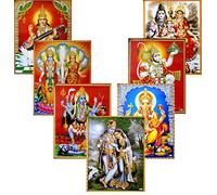 Wholesale Lot of 10 Hindu Gods and Goddess Reprint Posters : Size - 9x11 Inches