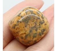 Wholesale Natural Semi-precious Stone Ornaments Irregular Shape Lapis Lazuli Amethyst Fish Tank Garden Ornament Polished Gem 1 -Yellow Crazy Agate-20-30