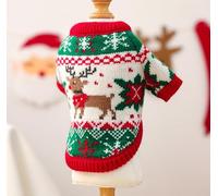 Wholesale of pet Dog and cat Clothes from The Source Factory, Including Rudolf and Reindeer Sweaters for Autumn and Winter Christmas (Rudolf The Red-Nosed Reindeer Sweater, X-Large)