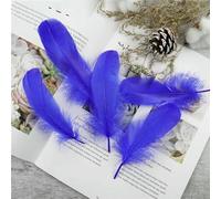 Wholesale Soft Goose Feather 13-18cm Natural Swan Plume for DIY Jewelry Creation Handicraft Accessories Wedding Party Decoration-Royal blue-20Pcs