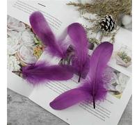 Wholesale Soft Goose Feather 13-18cm Natural Swan Plume for DIY Jewelry Creation Handicraft Accessories Wedding Party Decoration-Fuchsia-100Pcs