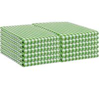 Wholesale Trade Dealz 10 Pack Wonderdry Tea Towels 100% Cotton Kitchen Dish Cloth Long Lasting Quick Absorbent Bar Catering Cloth (Green)
