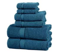 Wholesale Trade Dealz 6 Pcs Luxury Bathroom Towels Set -800GSM Premium Egyptian Cotton Super Soft Face Hand Large Bath Towels Quick Dry Hotel Quality Big Towels (Blue Lagoon)