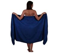 Wholesale Trade Dealz Extra Large Bath Sheet 100 x 200 cm Super Jumbo Big Bath Sheets Towels Beach Body Wrap XL Bath Towels 600-GSM (Blue)
