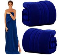 Wholesale Trade Dealz Extra Large Super Jumbo Bath Sheets 150 cm x 200 cm 100% Egyptian Cotton XXL Big Bathroom Towels Set of 1 & 2 Super Soft Hotel Quality Luxury Beach Towels (2, Blue)