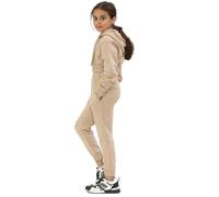 Wholesale Trade Dealz Girls Tracksuit Crop Hooded Hoodie Bottom Jogging Suit Joggers Kids Age 7-13 Years Causal Activewear Set Sport Gym School (11-12 Years, Nude)