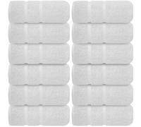 Wholesale Trade Dealz Large Jumbo Bath Towels Pack of 4, 6 & 12 100% Egyptian Cotton Super Soft 500GSM High Absorbent Quick Dry Big Bathroom Towels Set (12, White)