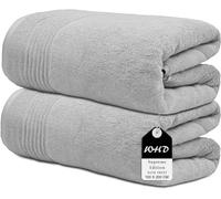 Wholesale Trade Dealz Luxury Super Jumbo Extra Large Bath Sheets (Pack of 1-2|100 x 200 cm 700 GSM) Premium Cotton XL Bath Sheet Towels (2, Silver)