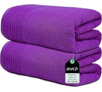 Wholesale Trade Dealz Luxury Super Jumbo Extra Large Bath Sheets (Pack of 1-2|100 x 200 cm 700 GSM) Premium Cotton XL Bath Sheet Towels (2, Purple)