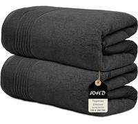 Wholesale Trade Dealz Luxury Super Jumbo Extra Large Bath Sheets (Pack of 1-2|100 x 200 cm 700 GSM) Premium Cotton XL Bath Sheet Towels (2, Charcoal Grey)
