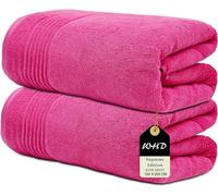 Wholesale Trade Dealz Luxury Super Jumbo Extra Large Bath Sheets (Pack of 1-2|100 x 200 cm 700 GSM) Premium Cotton XL Bath Sheet Towels (2, Pink)