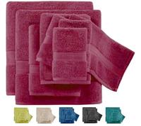 Wholesale Trade Dealz Luxury Towels 800GSM Large Bath Towel 100% Egyptian Cotton Face Cloth Super Soft Hand Towels Big Extra Large Jumbo Bath Sheets Hotel Quality Towel Set (Pink, 2x_Face Cloth)