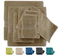 Wholesale Trade Dealz Luxury Towels 800GSM Large Bath Towel 100% Egyptian Cotton Face Cloth Super Soft Hand Towels Big Extra Large Jumbo Bath Sheets Hotel Quality Towel Set (Latte, 6-Piece Bale Set)