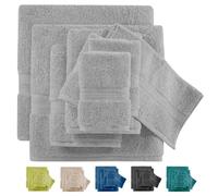 Wholesale Trade Dealz Luxury Towels 800GSM Large Bath Towel 100% Egyptian Cotton Face Cloth Super Soft Hand Towels Big Extra Large Jumbo Bath Sheets Hotel Quality Towel Set (Silver, 6-Piece Bale Set)