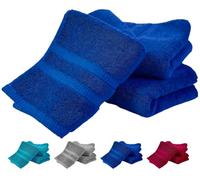 Wholesale Trade Dealz Luxury Wash Cloth Set (800 GSM, 30 x 30 cm, 3-Pack) Super Soft 100% Egyptian Cotton Premium Flannels Face Cloth Quick Dry & Absorbent Hotel Quality Towels (Royal Blue)