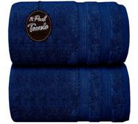 Wholesale Trade Dealz Pack of 1 & 2 Extra Large Jumbo Bath Sheet 100 X 200cm 100% Egyptian Cotton Super Soft Quick Dry Body Wrap Beach Towels XL Bath Towels 600-GSM (2, Royal Blue)