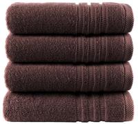 Wholesale Trade Dealz Pack of 2 & 4 Large Bath Sheet Towels 70 X 130 cm 100% Cotton Hotel Quality Bath Towels Soft Quick Drying & Highly Absorbent Big Bath Sheet 500GSM (4, Brown)