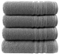 Wholesale Trade Dealz Pack of 2 & 4 Large Bath Sheet Towels 70 X 130 cm 100% Cotton Hotel Quality Bath Towels Soft Quick Drying & Highly Absorbent Big Bath Sheet 500GSM (2, Grey)