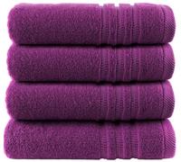 Wholesale Trade Dealz Pack of 2 & 4 Large Bath Sheet Towels 70 X 130 cm 100% Cotton Hotel Quality Bath Towels Soft Quick Drying & Highly Absorbent Big Bath Sheet 500GSM (2, Purple)