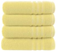 Wholesale Trade Dealz Pack of 2 & 4 Large Bath Sheet Towels 70 X 130 cm 100% Cotton Hotel Quality Bath Towels Soft Quick Drying & Highly Absorbent Big Bath Sheet 500GSM (4, Yellow)