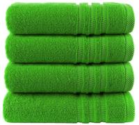 Wholesale Trade Dealz Pack of 2 & 4 Large Bath Sheet Towels 70 X 130 cm 100% Cotton Hotel Quality Bath Towels Soft Quick Drying & Highly Absorbent Big Bath Sheet 500GSM (2, Green)