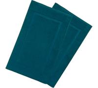 Wholesale Trade Dealz Pack of 2 Bath Mat Luxury 100% Cotton Non Slip Soft Terry Bathroom Rugs -750GSM Absorbent Washable Bath Mats (Blue Lagoon)