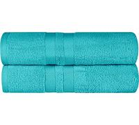 Wholesale Trade Dealz Pack of 2 Large Jumbo Bath Sheet Towels(75 x 150 cm) 100% Egyptian Cotton Big Bath Sheets Quick dry & Absorbent (Teal, Cotton)