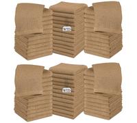 Wholesale Trade Dealz Pack of 6, 12, 24 & 48 Cotton Face Cloth Towels 500-GSM Super Soft 100% Egyptian Cotton Flannels Premium Washcloths Hotel Saloon Gym Towel Facial Cloths (24, Latte)