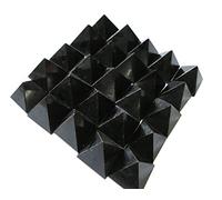 WholesaleGemShop Beautiful Lot Of 10 Black Tourmaline Gemstone Pyramids Crystal Reiki Vaastu Healing