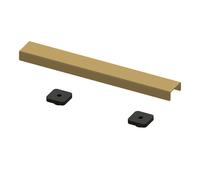 WholeSeal Wetroom Linear Shower Waste Cover Plate | Brushed Brass | Stainless Steel | 300mm
