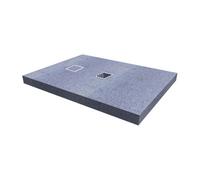 WholeSeal Wetroom Rectangular Shower Substrate with End/Centre Square Waste Outlet | structural Foam | 1600mm x 900mm x 80mm