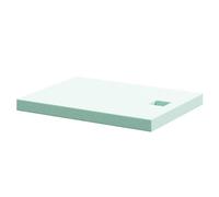 WholeSeal Wetroom Rectangular Shower Substrate with Square Waste Outlet | Green | structural Foam | 1200mm x 900mm x 90mm