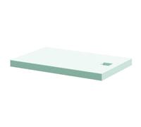 WholeSeal Wetroom Rectangular Shower Substrate with Square Waste Outlet | Green | structural Foam | 1400mm x 900mm x 90mm