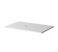 WholeSeal Wetroom Rectangular Shower Tray Former with 300mm Centre Linear Waste Outlet | Structural Foam with Mortar Coating | 1400mm x 900mm x 30mm