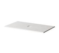 WholeSeal Wetroom Rectangular Shower Tray Former with Centre Square Waste Outlet | White | Structural Foam with Mortar Coating | 1800mm x 900mm x 30mm